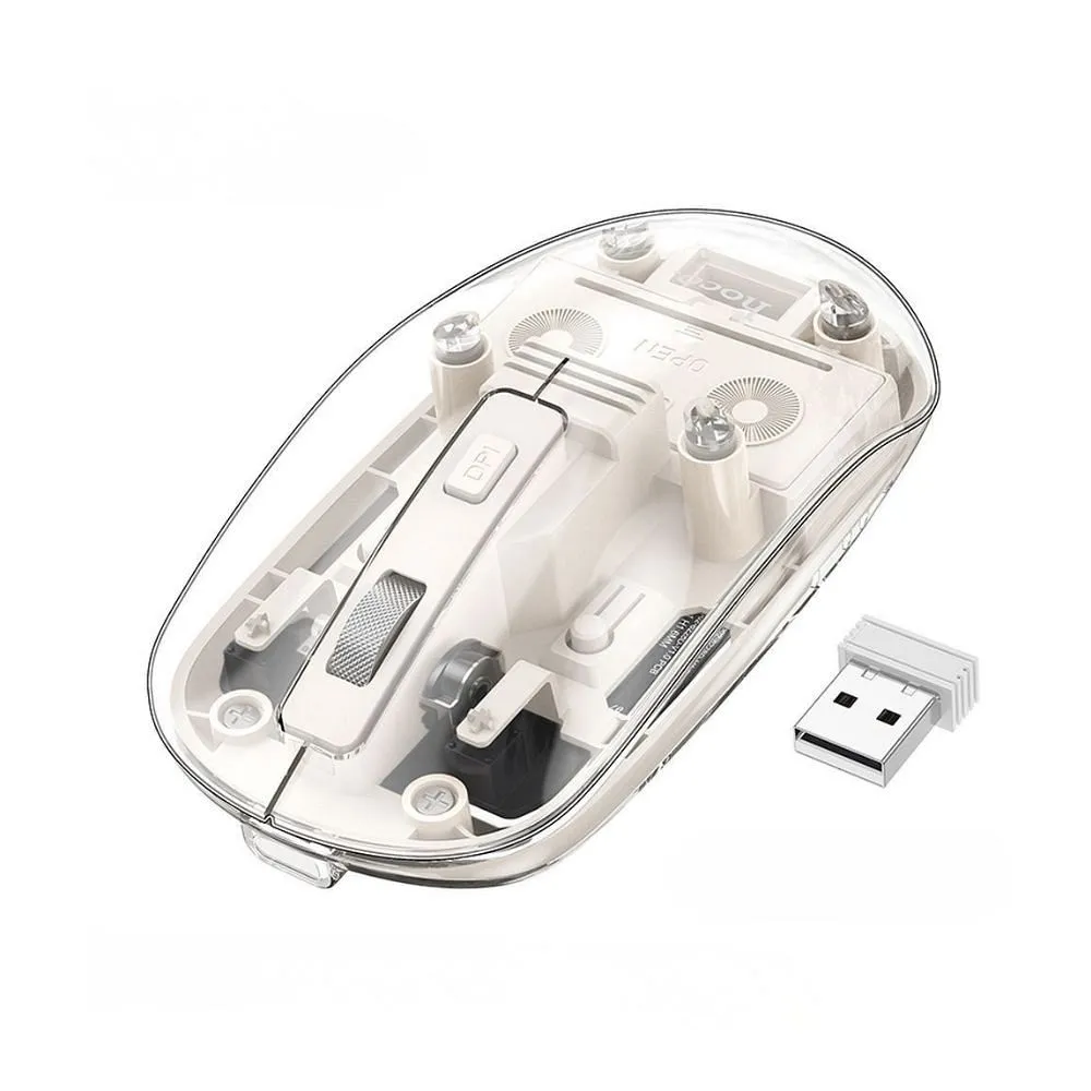 HOCO drahtlose 2.4G 1600 dpi Computer-Maus GM29 weiß