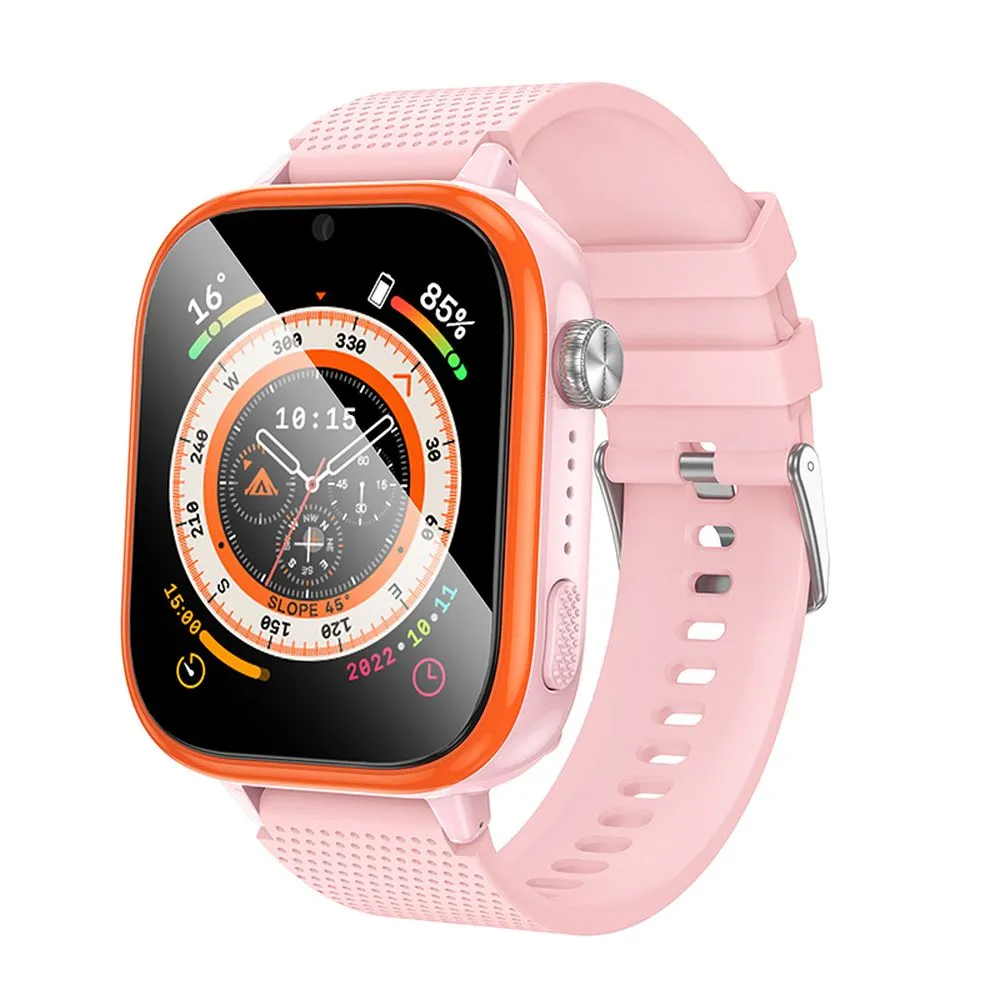 HOCO Smartwatch passend für Kinder mit 4G-Gesprächsfunktion Y101 rosa