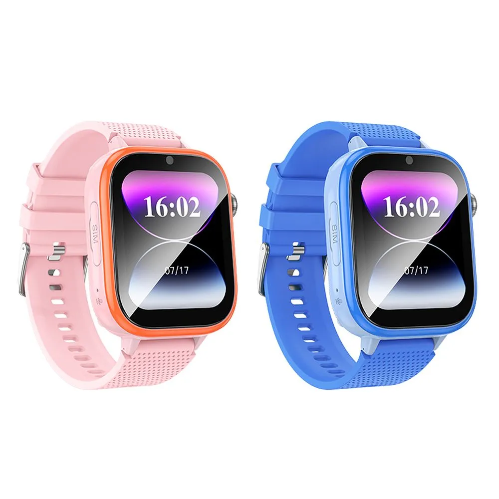 HOCO Smartwatch passend für Kinder mit 4G-Gesprächsfunktion Y101 rosa