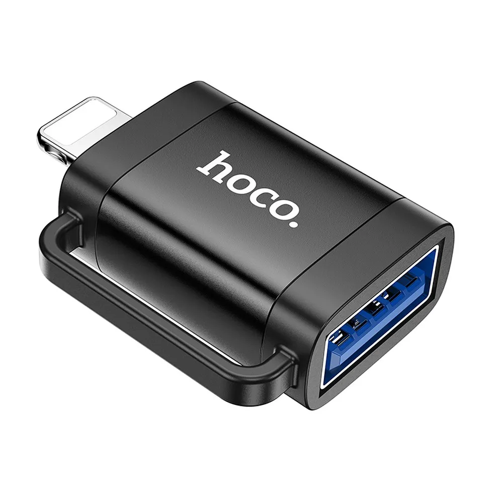 HOCO OTG Lightning (Stecker) auf USB A (Buchse) Adapter UA31A schwarz