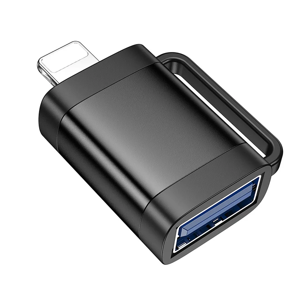 HOCO OTG Lightning (Stecker) auf USB A (Buchse) Adapter UA31A schwarz