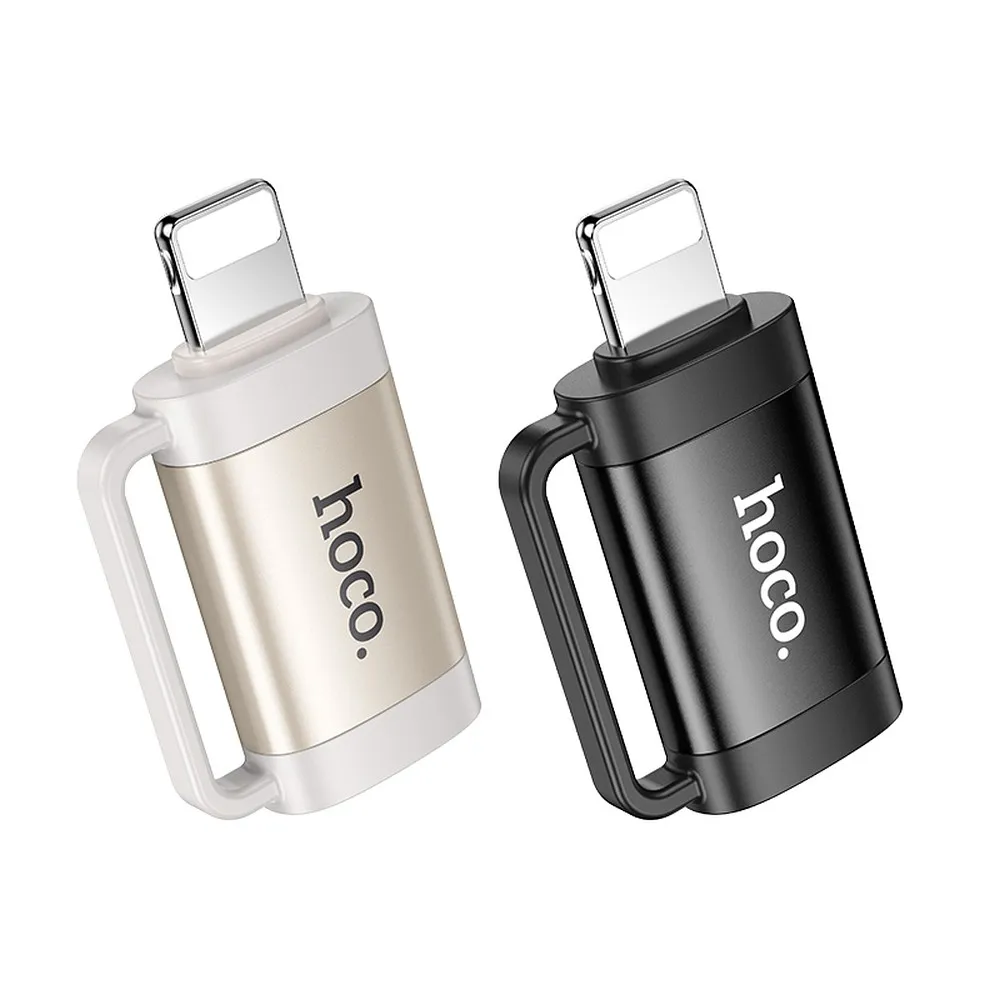 HOCO OTG Lightning (Stecker) auf Typ C (Buchse) 2A Adapter UA31B schwarz