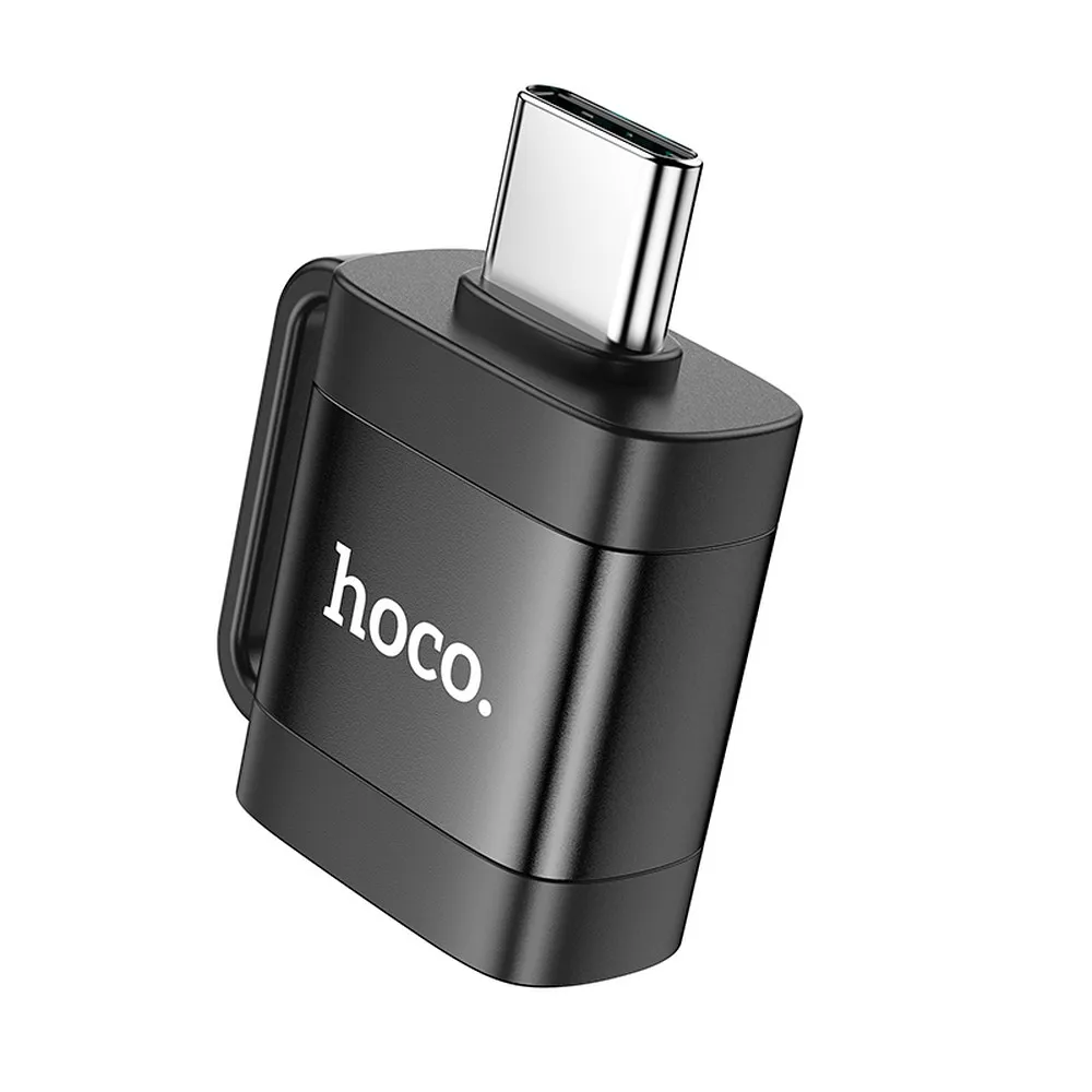 Adapter OTG USB C to USB A Hoco 3A UA31C black