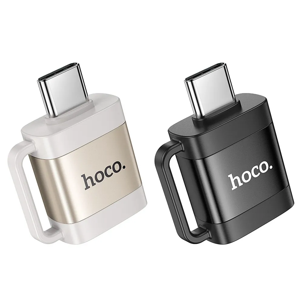 Adapter OTG USB C to USB A Hoco 3A UA31C black