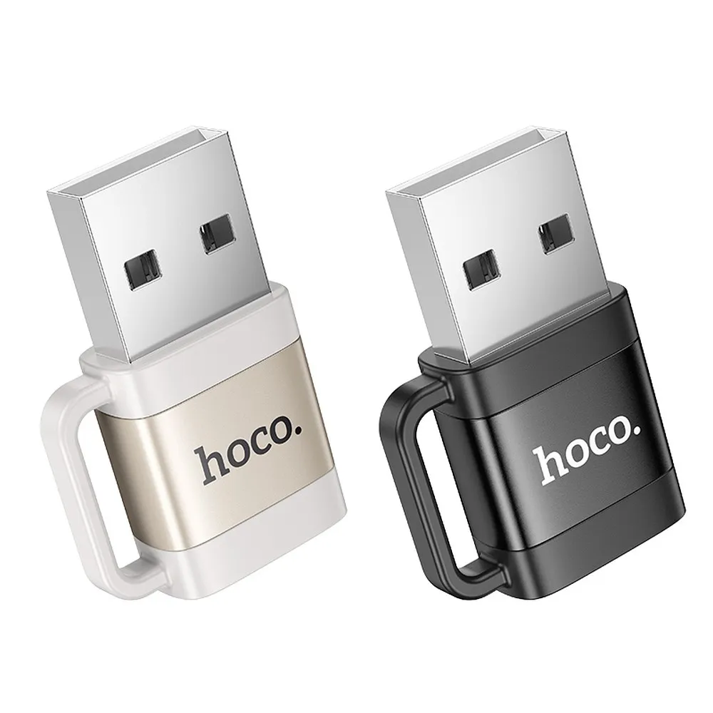 HOCO OTG USB A (Stecker) auf Typ C (Buchse) 3A Adapter UA31D schwarz