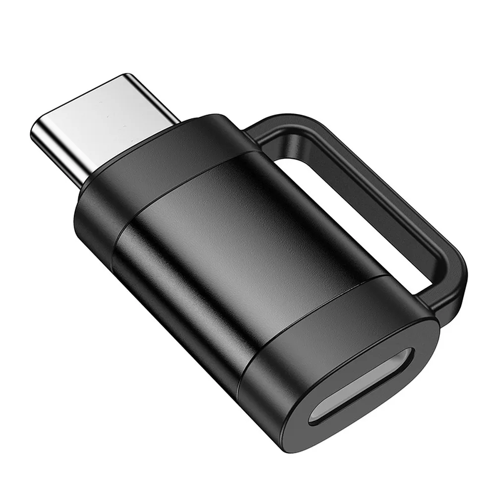 HOCO OTG Adapter Typ C (Stecker) auf Lightning (Buchse) 3A UA31E schwarz