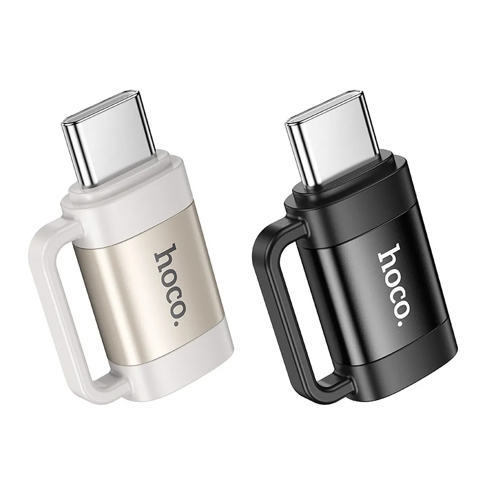HOCO OTG Adapter Typ C (Stecker) auf Lightning (Buchse) 3A UA31E schwarz