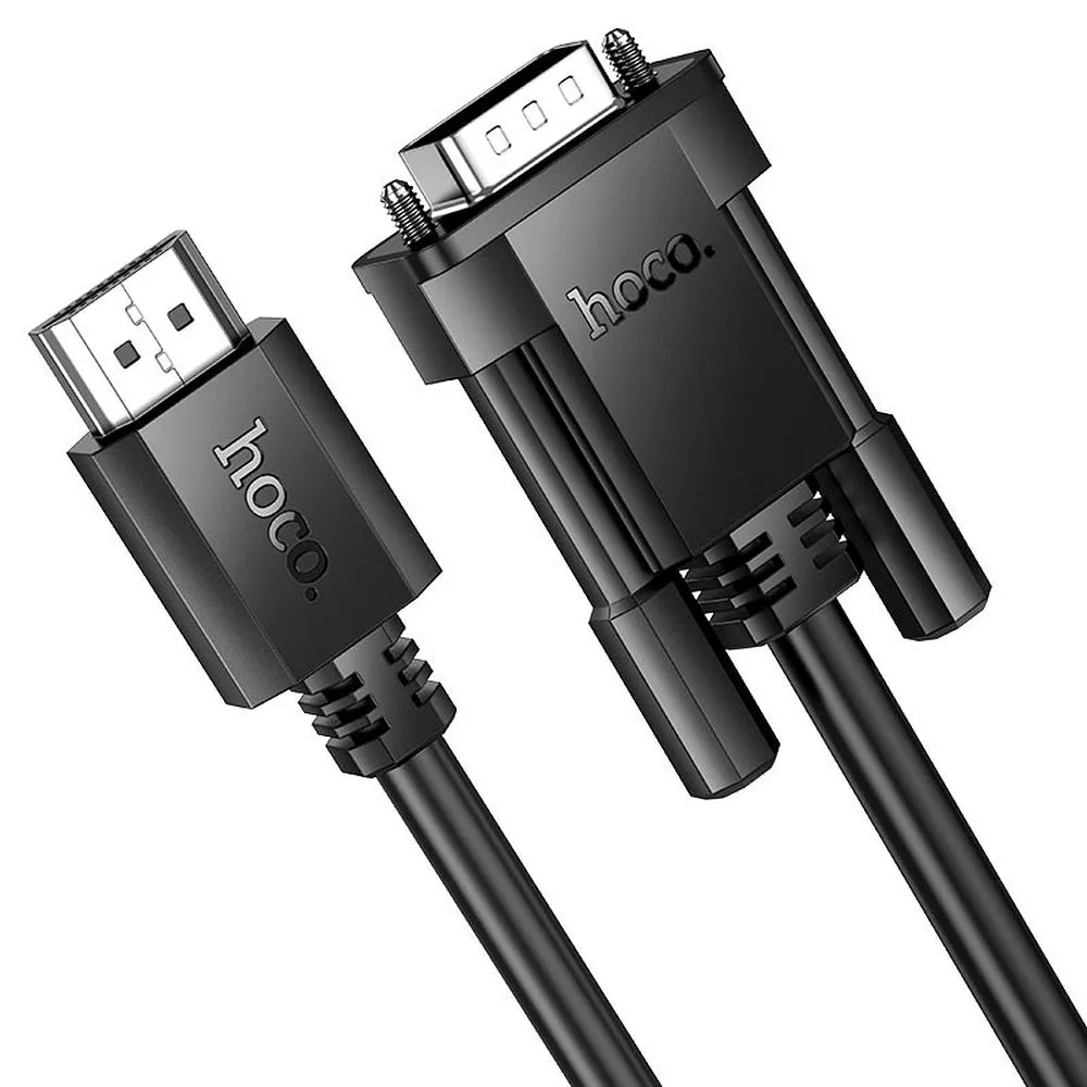 Cable HDMI to VGA Hoco HD 1080p 2 m US12 black