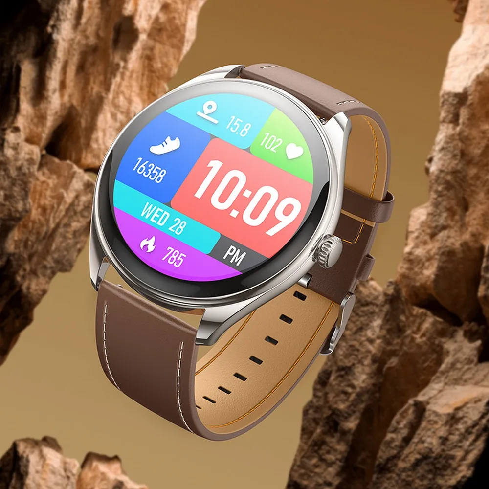 HOCO Smartwatch mit Sprechfunktion AMOLED Y22 silber