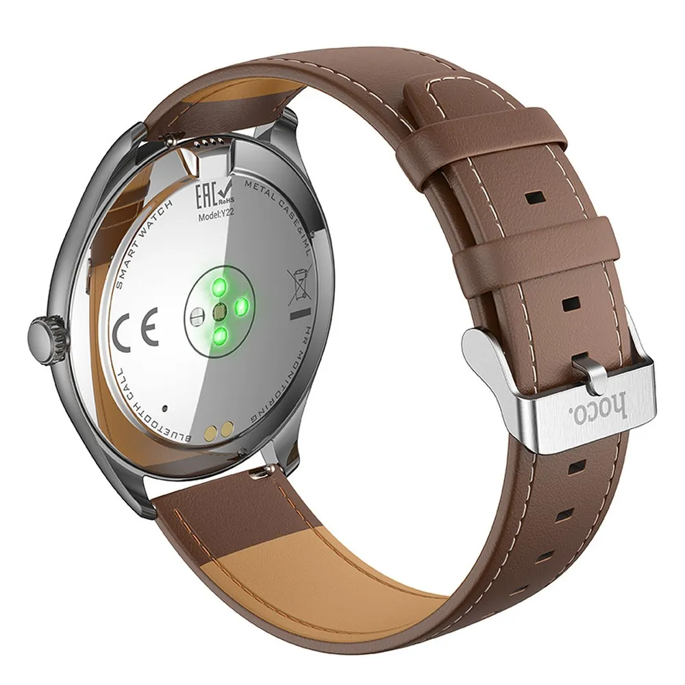 HOCO Smartwatch mit Sprechfunktion AMOLED Y22 silber