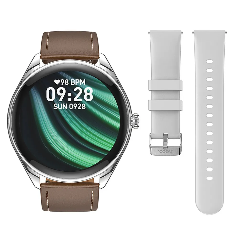 HOCO Smartwatch mit Sprechfunktion AMOLED Y22 silber