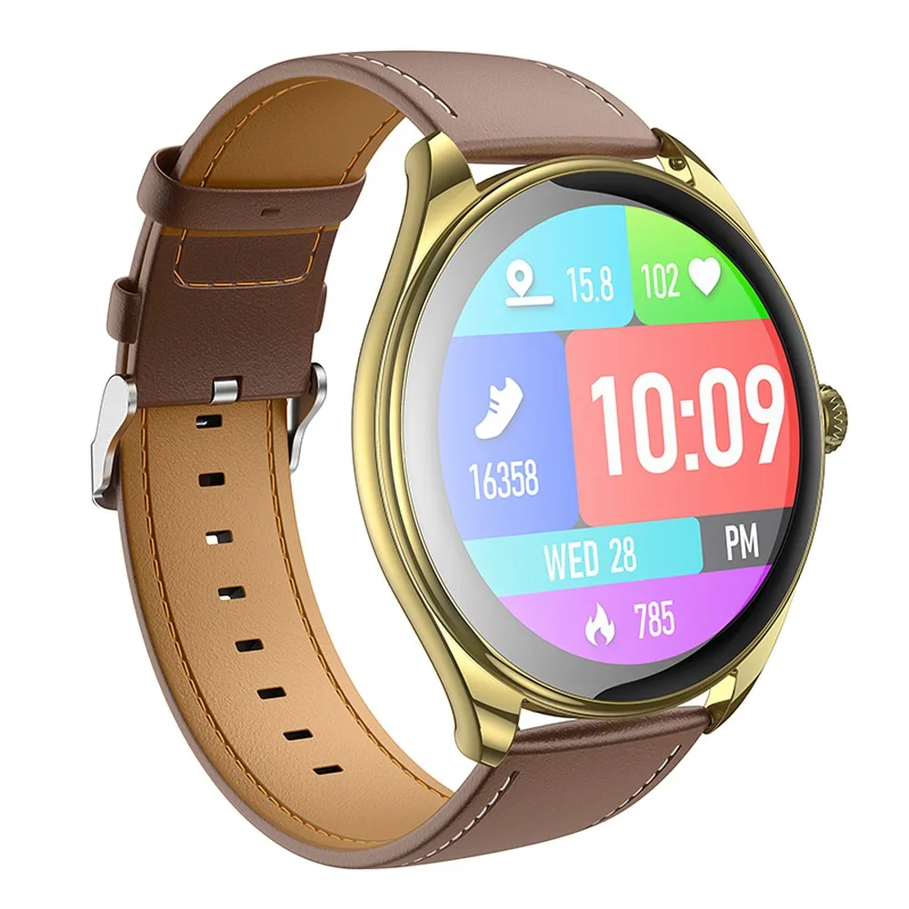 HOCO Smartwatch mit Sprechfunktion AMOLED Y22 champagner gold