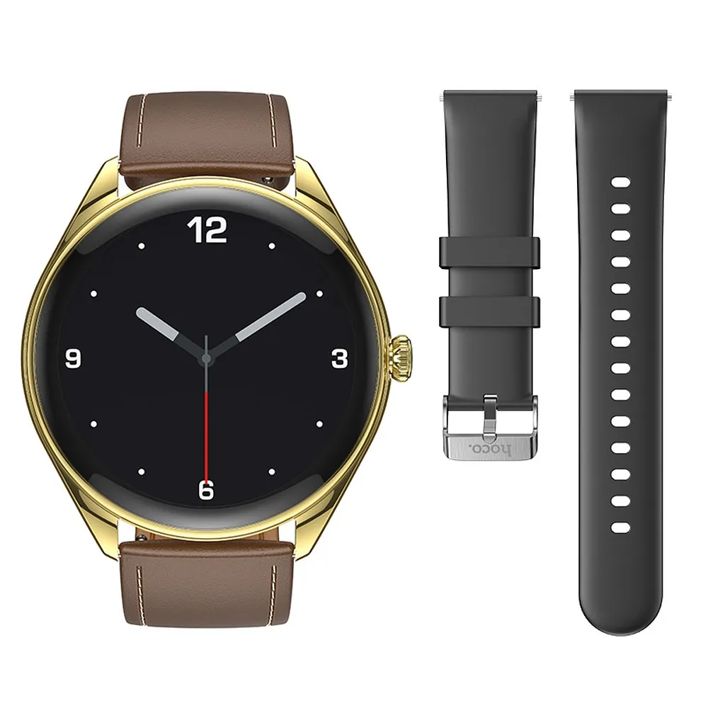 HOCO Smartwatch mit Sprechfunktion AMOLED Y22 champagner gold