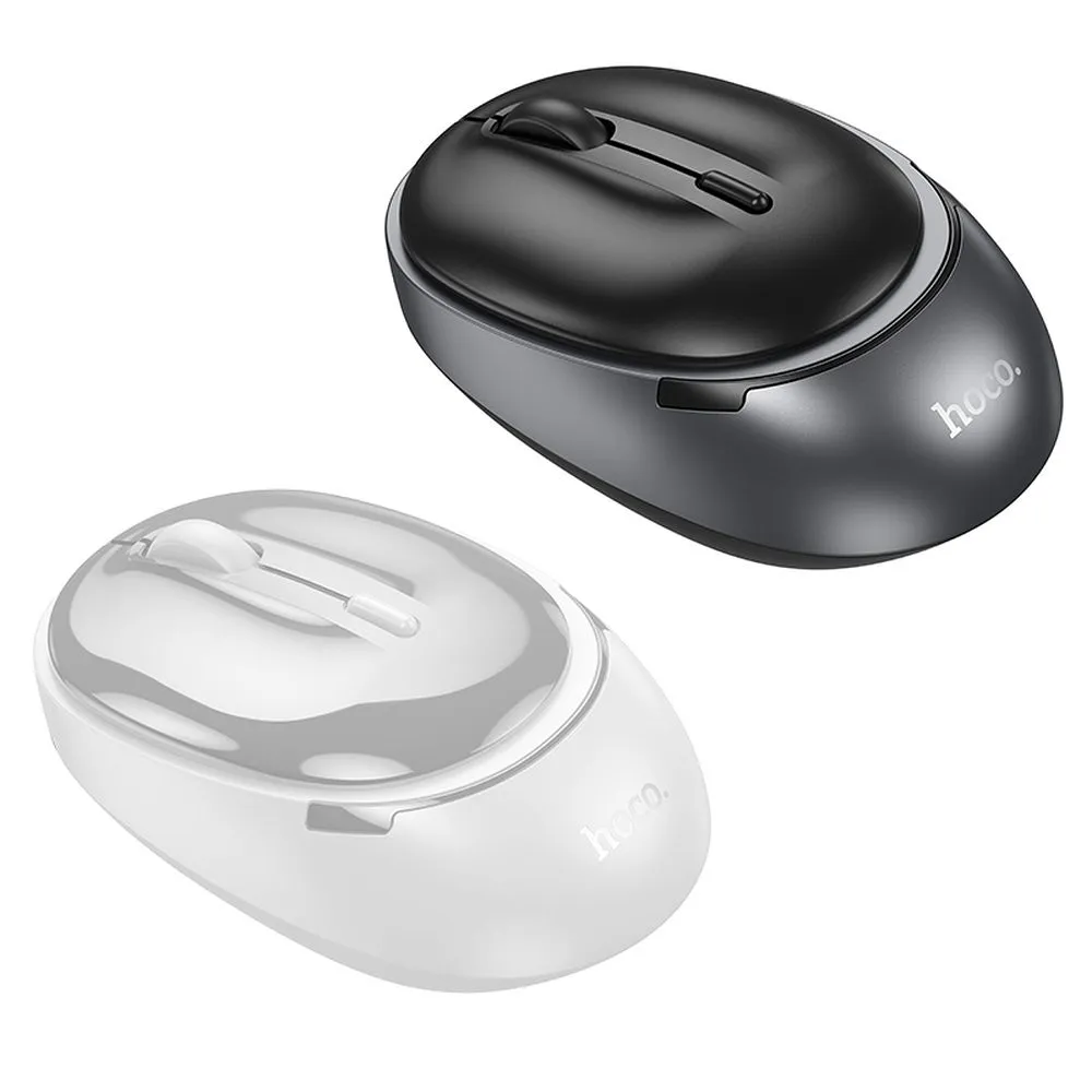 HOCO drahtlose 2.4G 1600 dpi Computer Maus GM34 grau schwarz