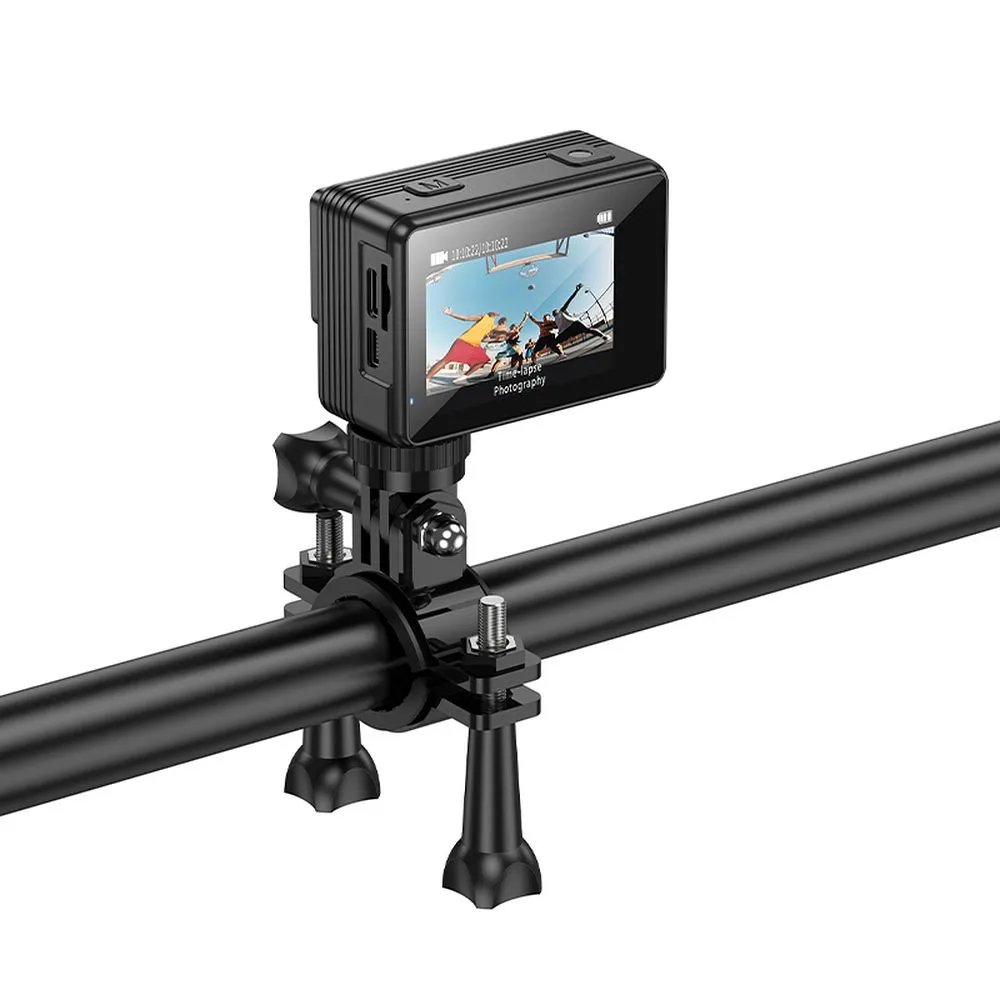 Sports camera Hoco with two screens 1,3" + 2" anti-shake IPS 4K/30fps DV102 black
