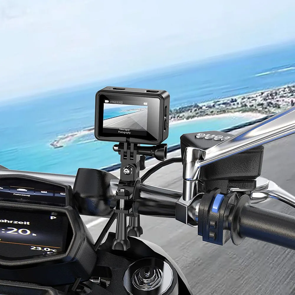 Sports camera Hoco with two screens 1,3" + 2" anti-shake IPS 4K/30fps DV102 black