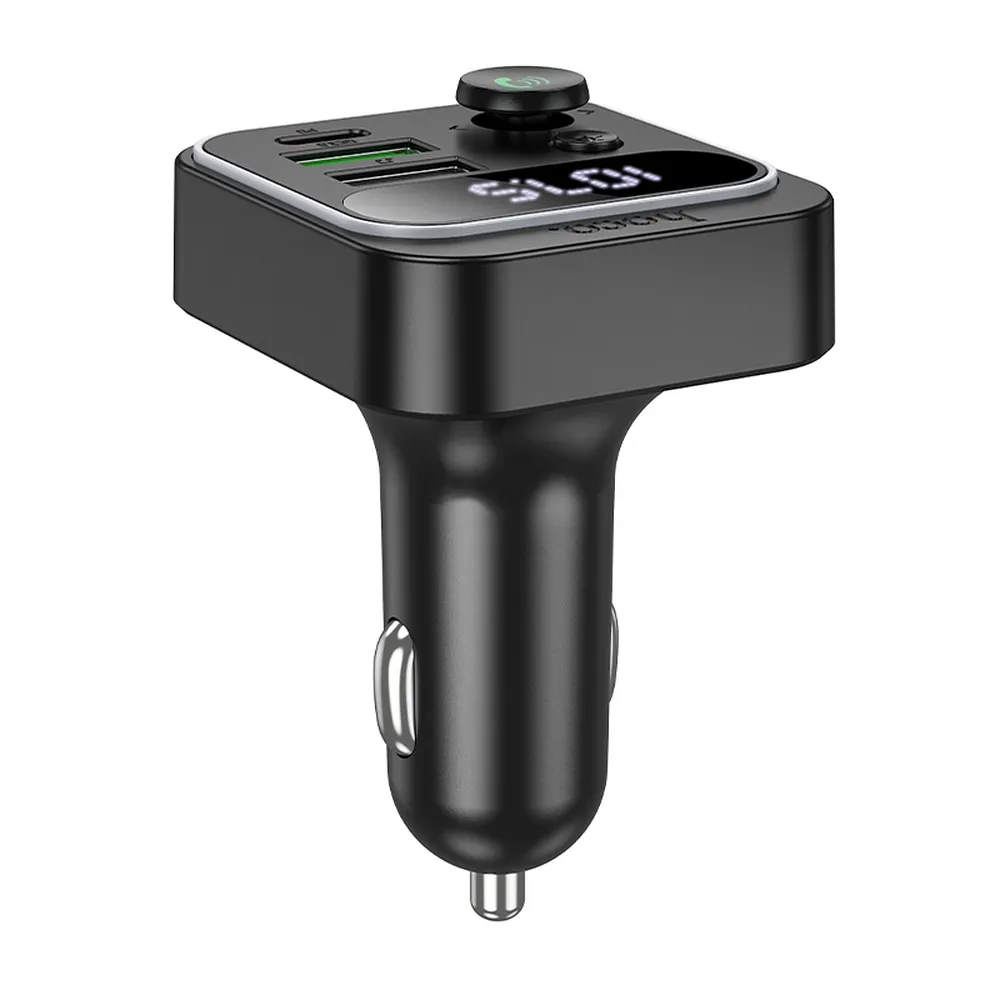HOCO car transmitter FM bluetooth 2 x USB A + Type C PD QC3.0 20W E85 black