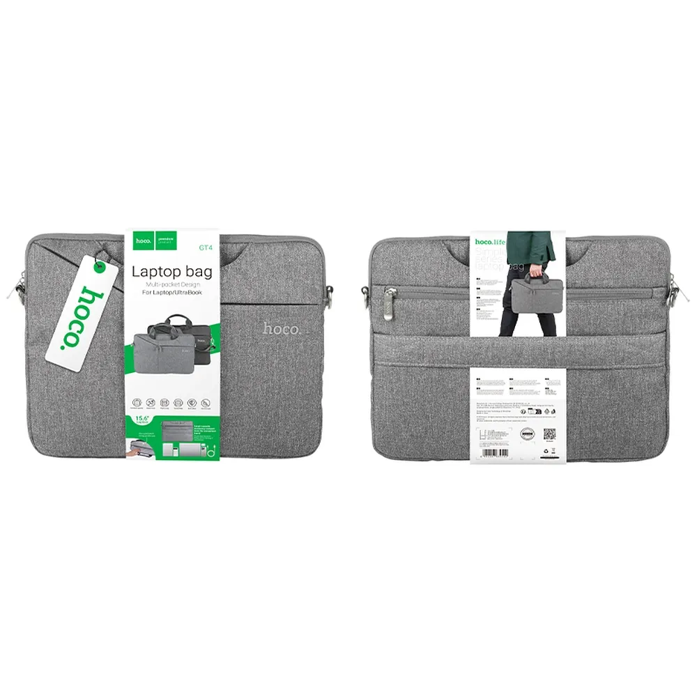 Laptop bag / tablet / netbook 15,6" Hoco GT4 apricot gray