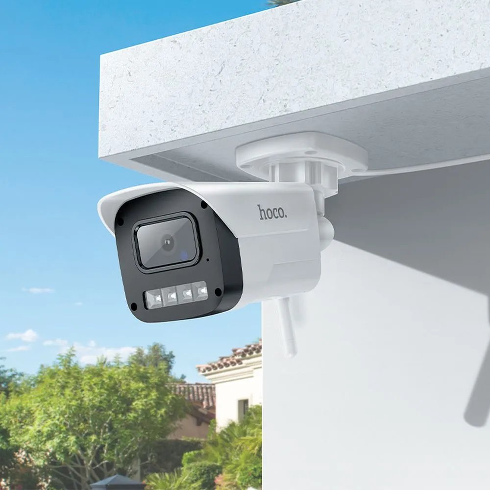 Outdoor camera Hoco gun-type 3MP Full HD Wi-Fi D4 white