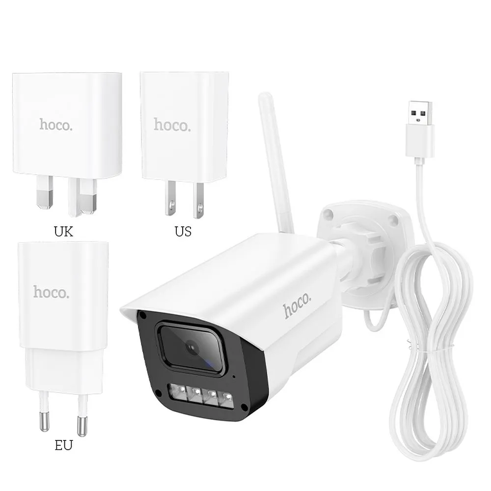 Outdoor camera Hoco gun-type 3MP Full HD Wi-Fi D4 white