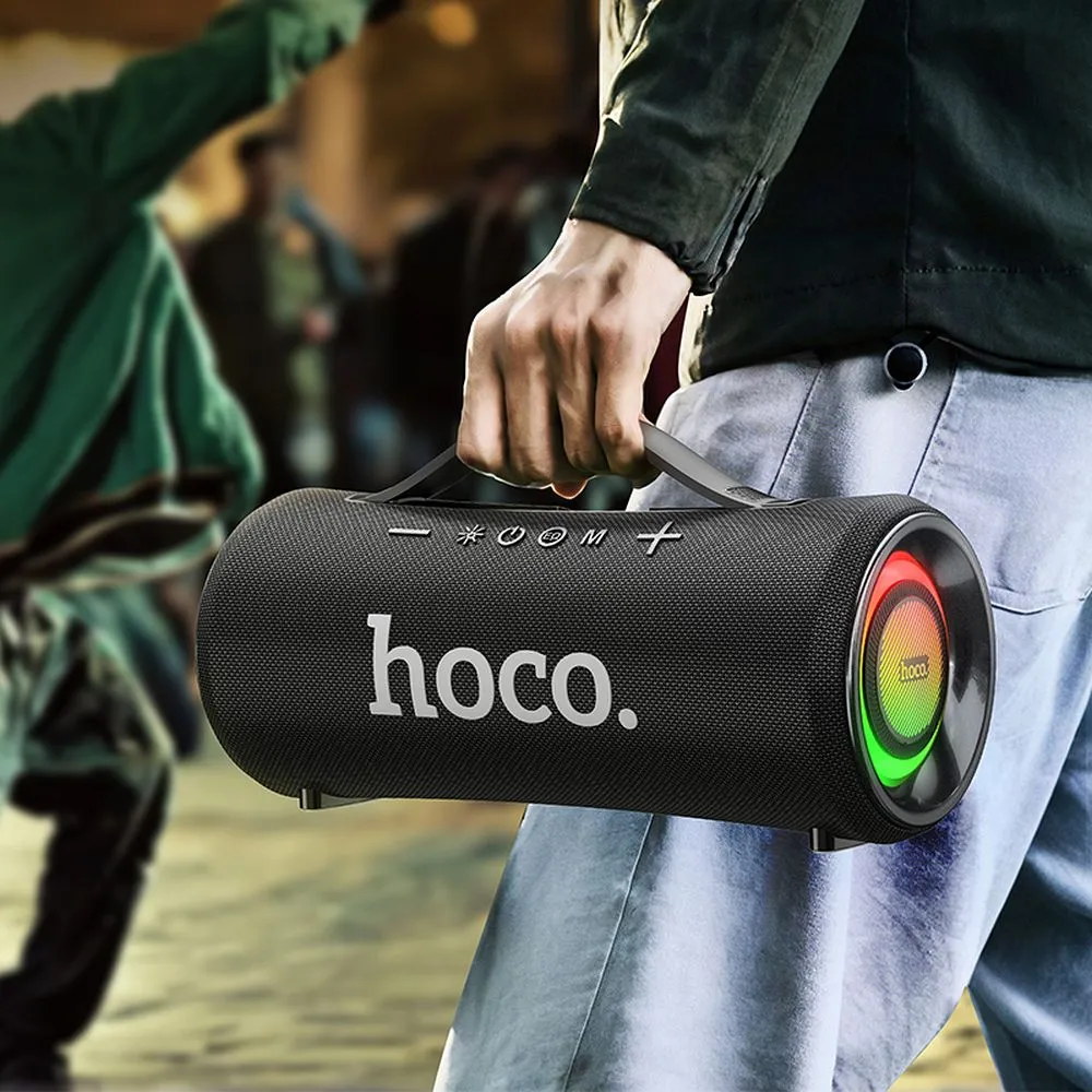 Wireless speaker LED 2 x 20W 4h Hoco HA10 black