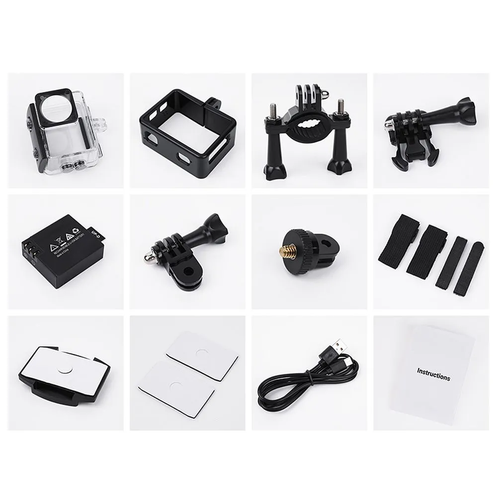 Sports camera Hoco with two screens 1,3" + 2"1080P/30fps DV103 black