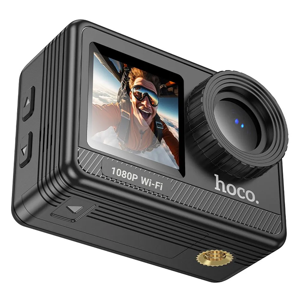 Sports camera Hoco with two screens 1,3" + 2"1080P/30fps DV103 black