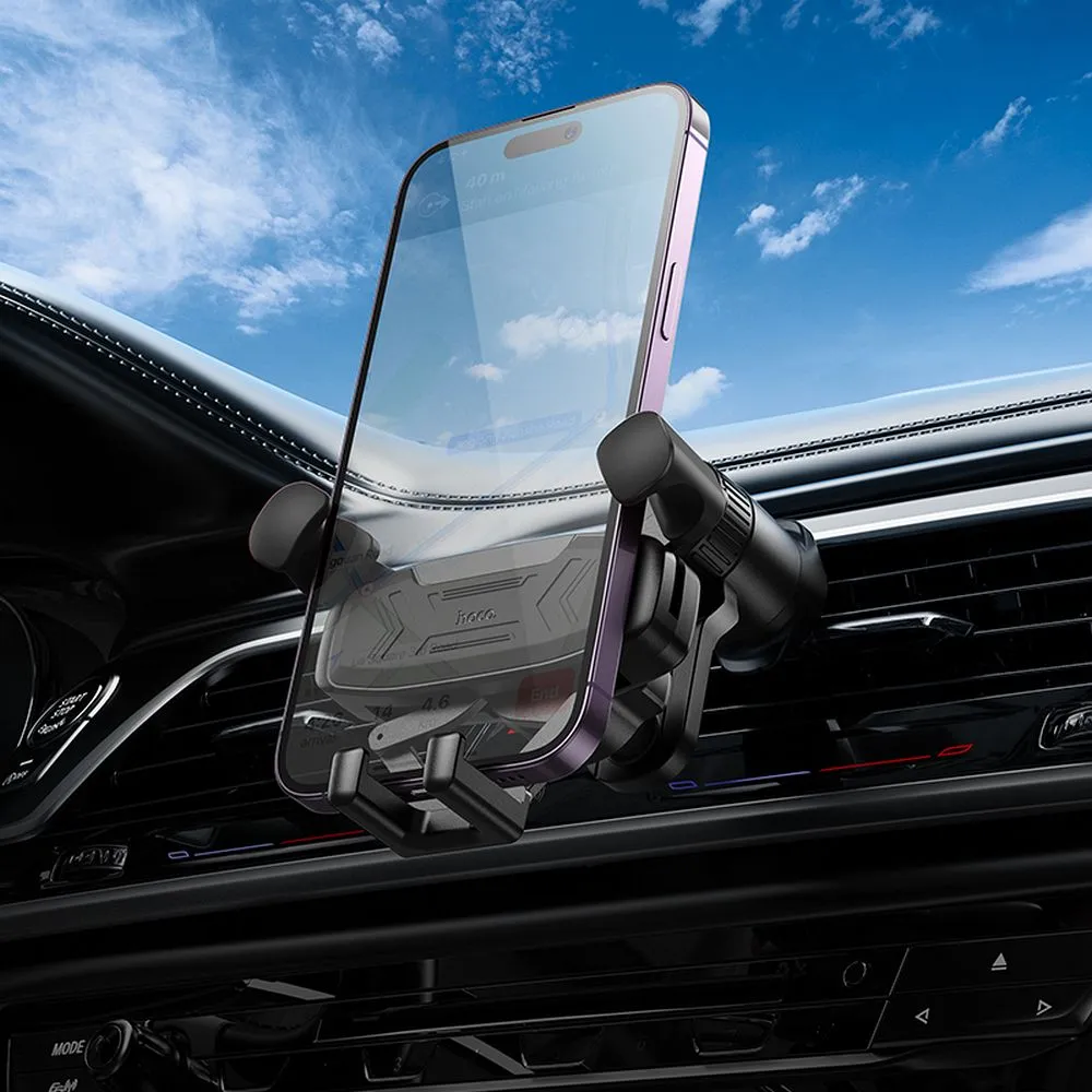 Gravity car phone holder Hoco air vent H66 black
