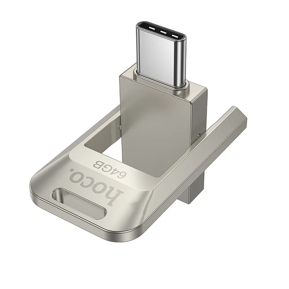 Pendrive 64GB USB 3.0 (USB C) Hoco UD17 nickel