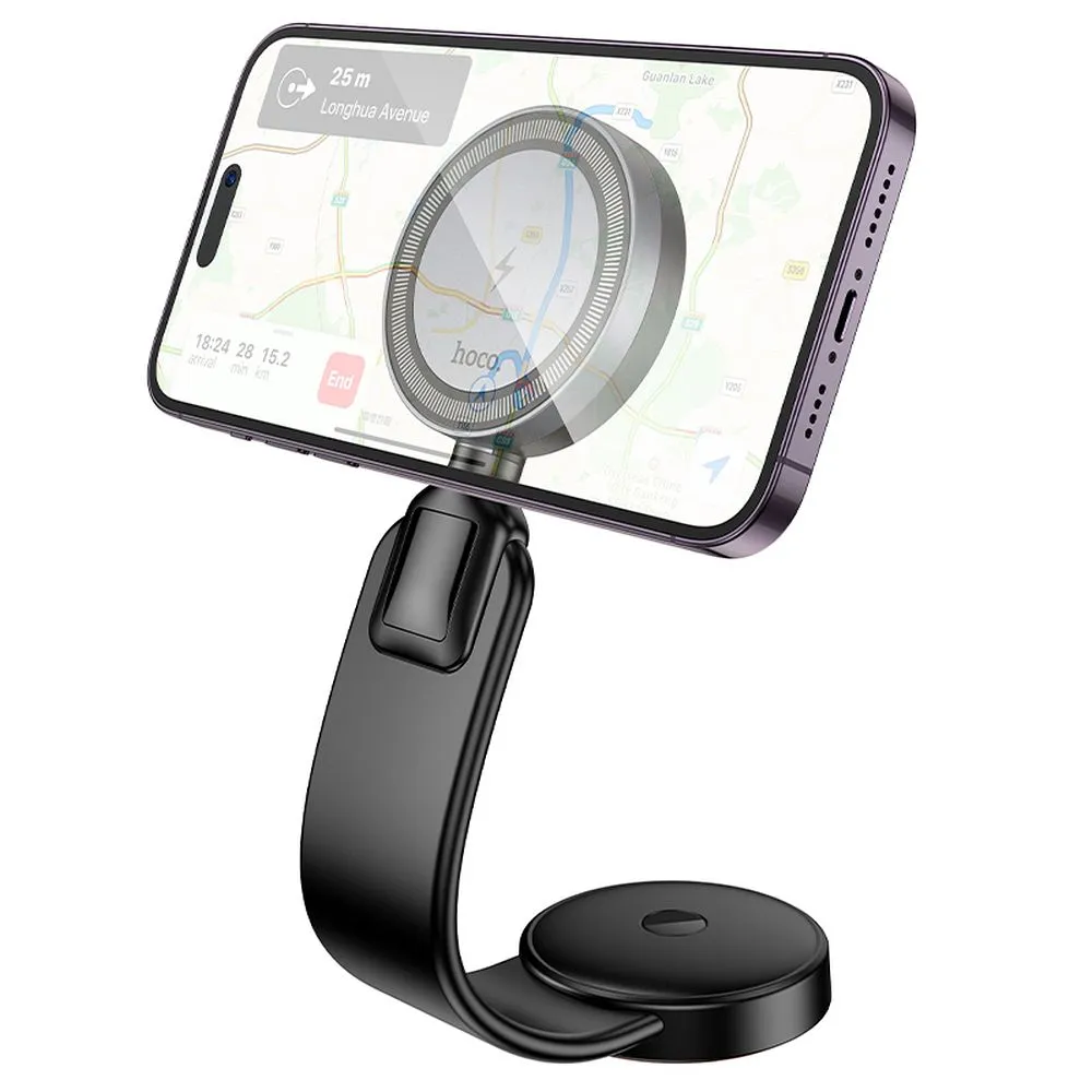 Wireless car phone holder kompatibel mit Magsafe Hoco 15W dashboard HW29 black