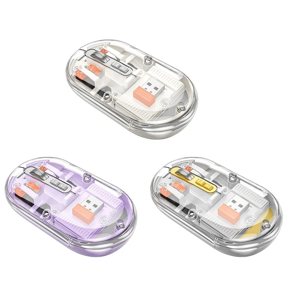 Wireless mouse Hoco 2,4G 1600 dpi dual mode bluetooth GM35 romantic purple