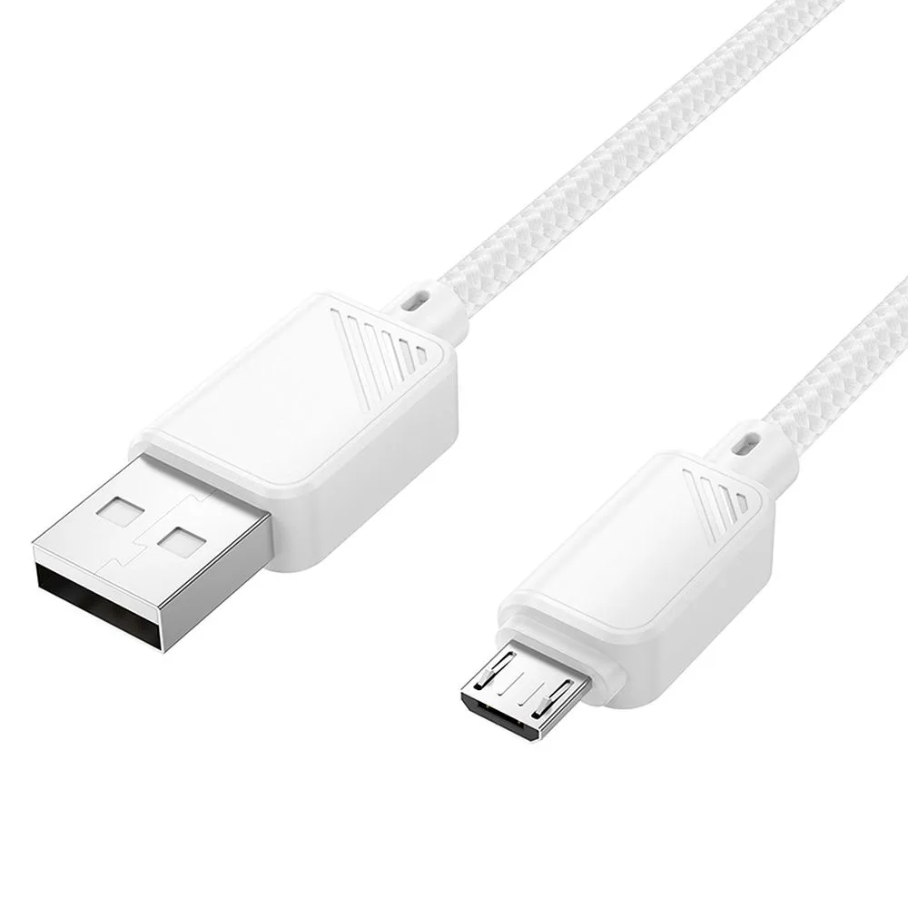 Cable USB A to Micro USB Hoco 2,4A 1 m X113 white