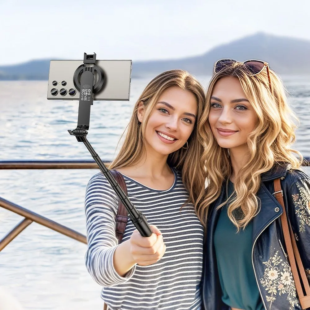 Selfie stick Hoco tripod with wireless remote control magnetic K25 black