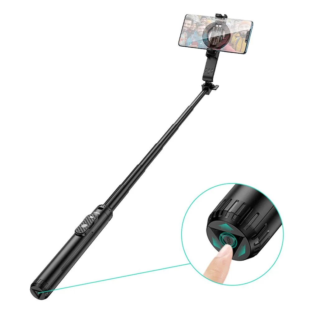 Selfie stick Hoco tripod with wireless remote control magnetic K25 black