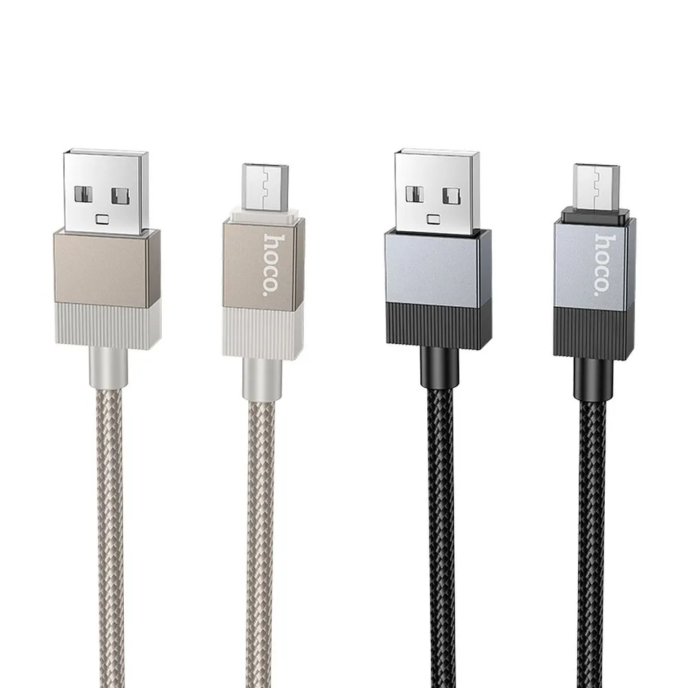 Cable USB A to Micro USB Hoco 2,4A 1 m X110 gold