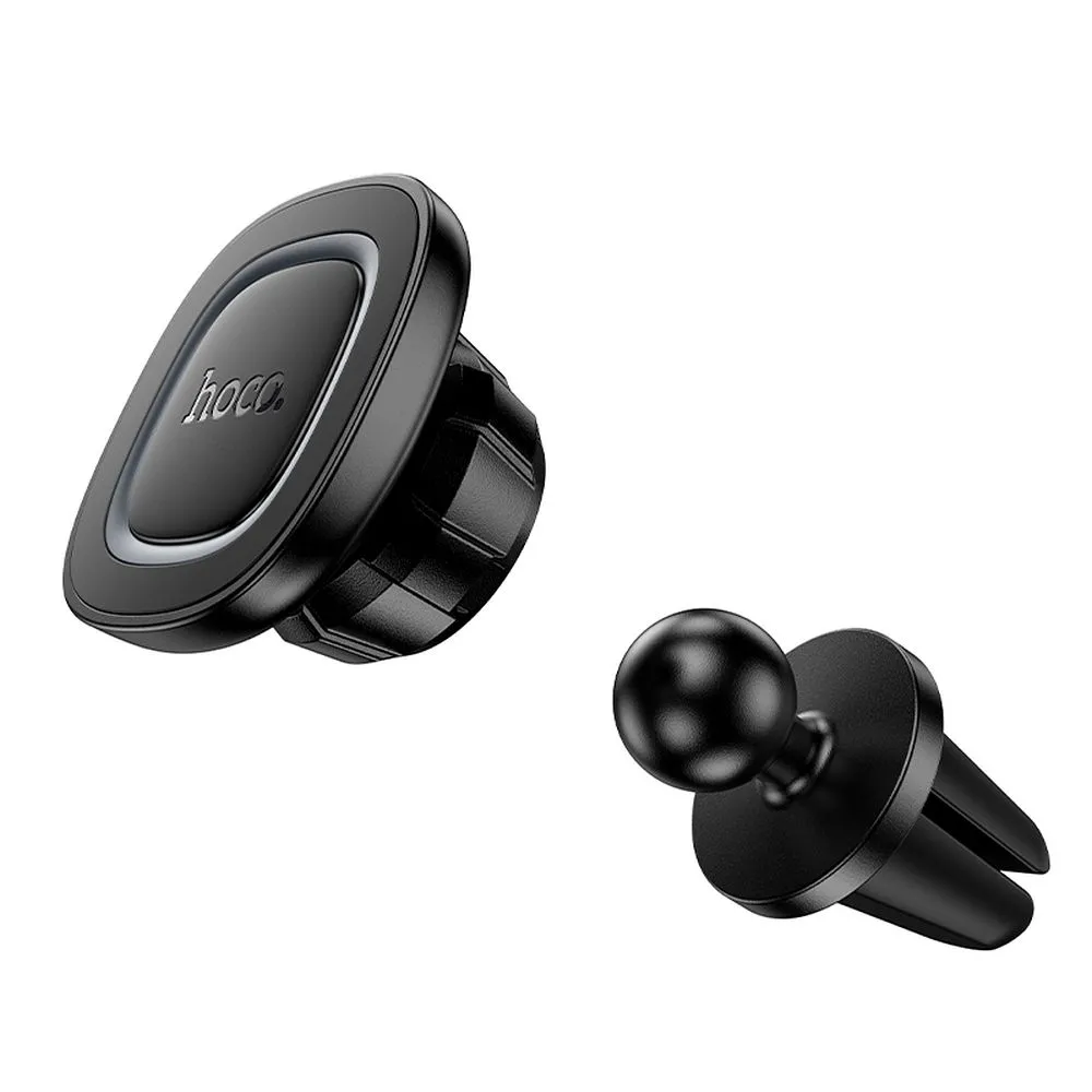 Magnetic car phone holder Hoco air vent H72 black and gray