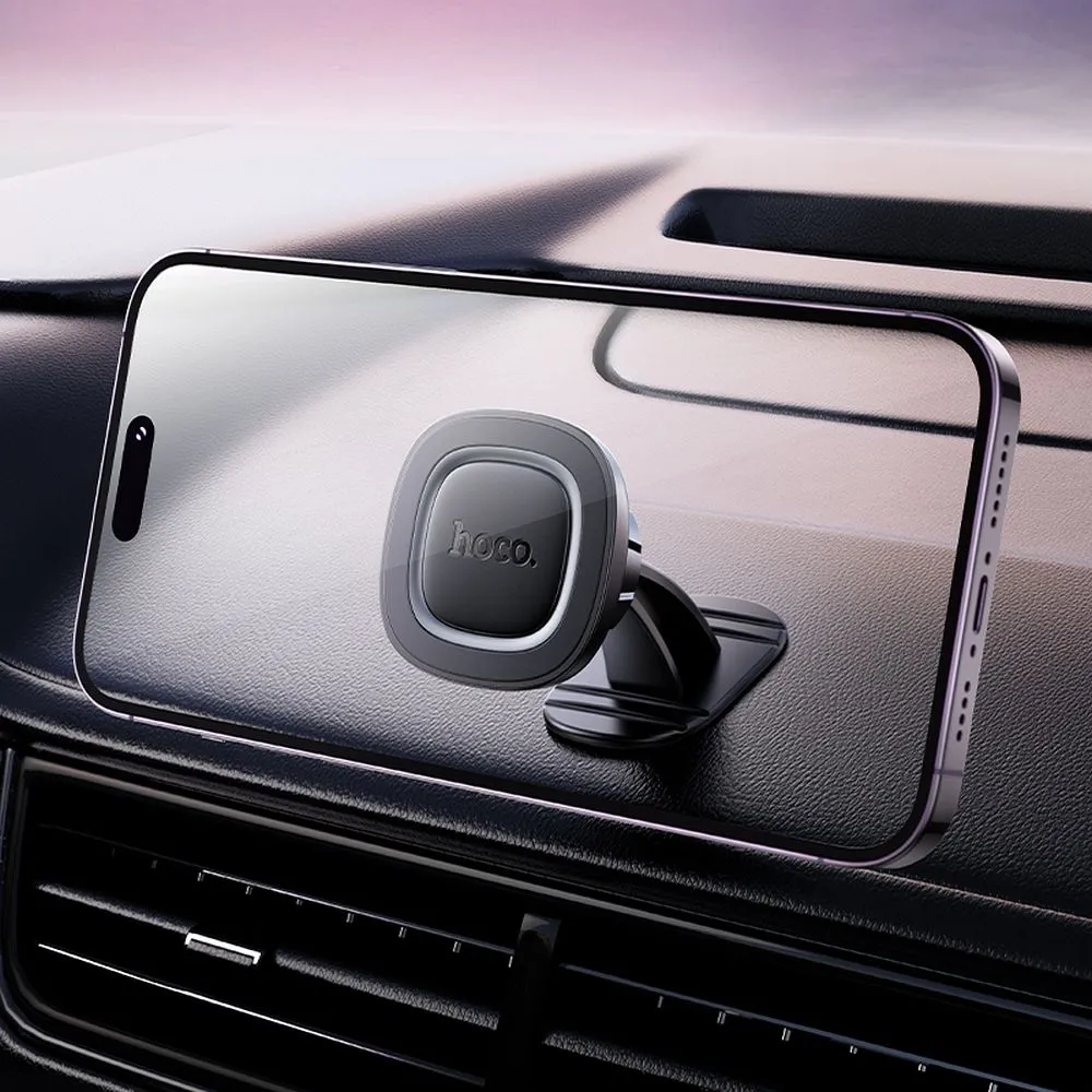 Magnetic car phone holder Hoco dashboard H73 black and gray