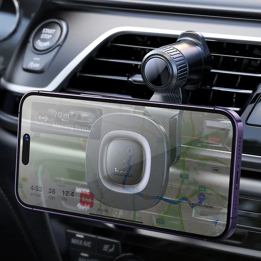 Wireless car phone holder Hoco 15W dashboard HW30 black