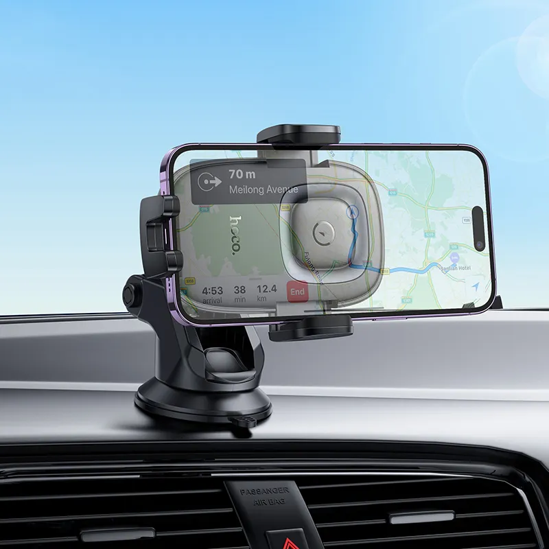 Wireless car phone holder Hoco 15W dashboard HW32 black