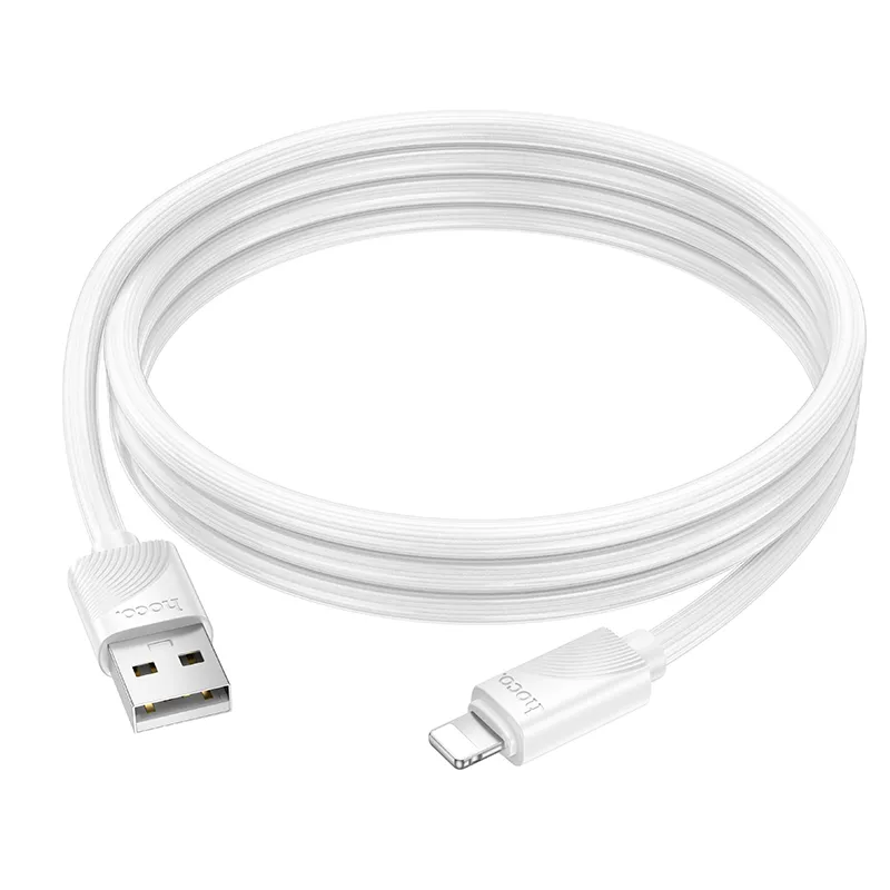Cable USB A to Lightning Hoco 2,4A 1 m X114 white