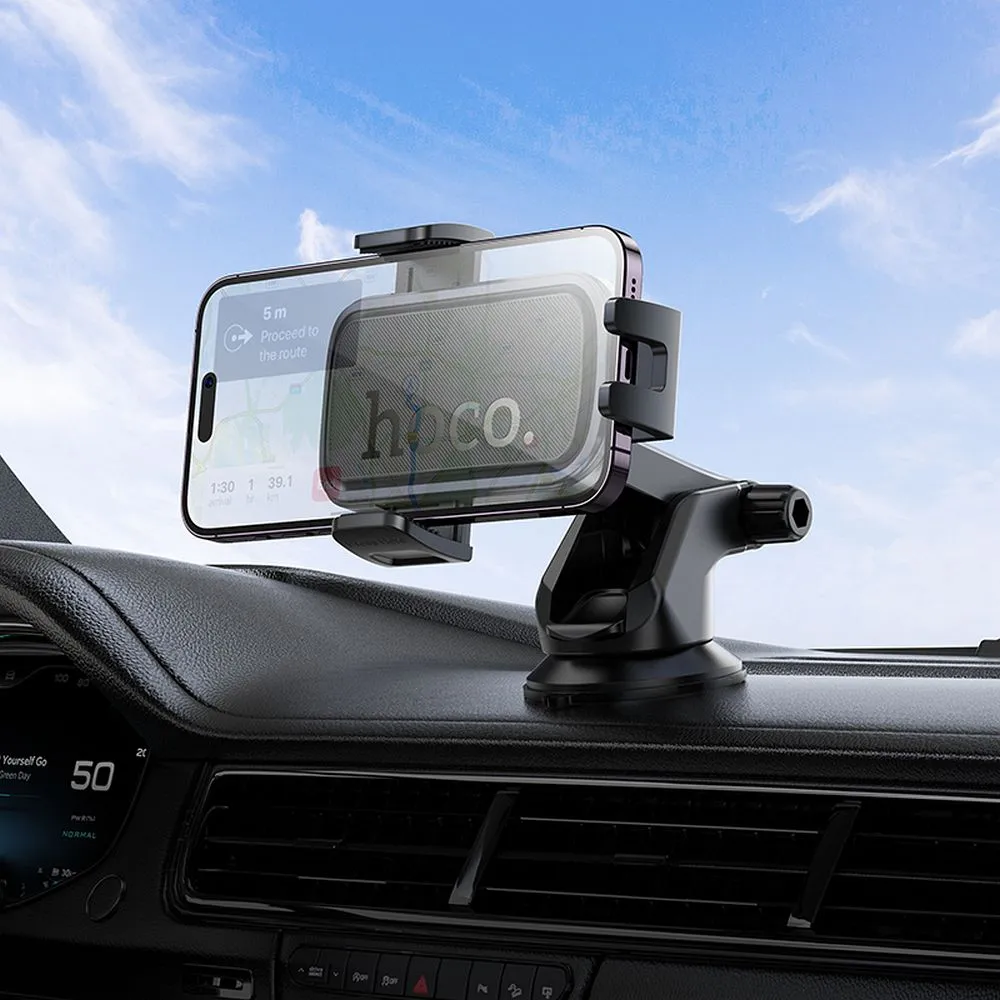 Car phone holder Hoco windshield / dashboard H79 black and gray