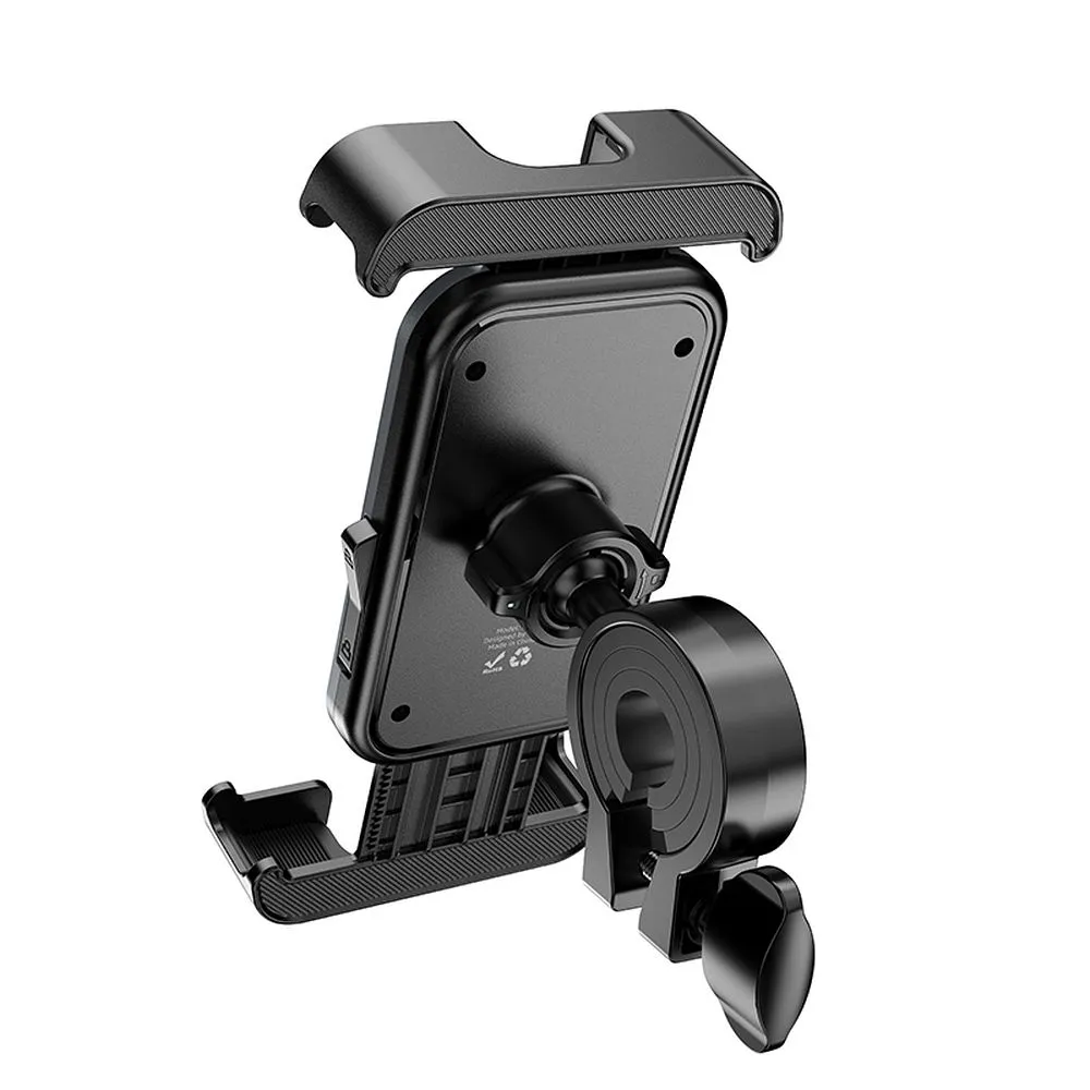 HOCO bike / motorcycle clamp holder passend für handlebar H82 black metal gray