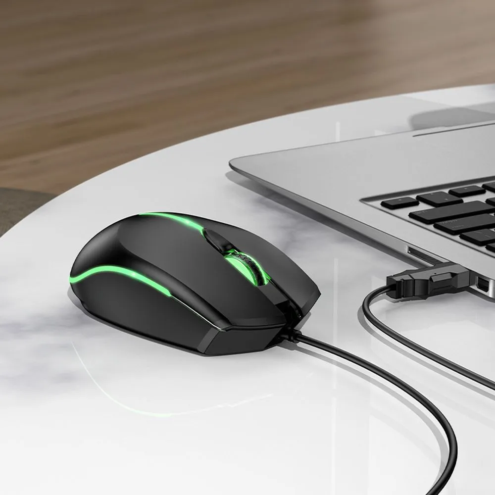 Wire gaming mouse Hoco USB A 2400 dpi GM37 black