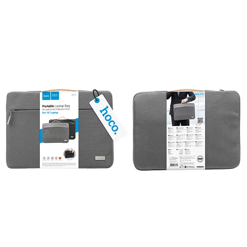 Laptop bag 16" Hoco GT7 gray