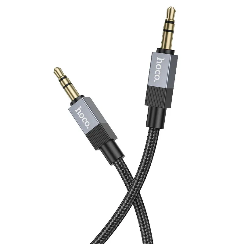 Cable AUX Jack 3,5 mm (male) to Jack 3,5 mm (male) Hoco 1 m UPA32 black