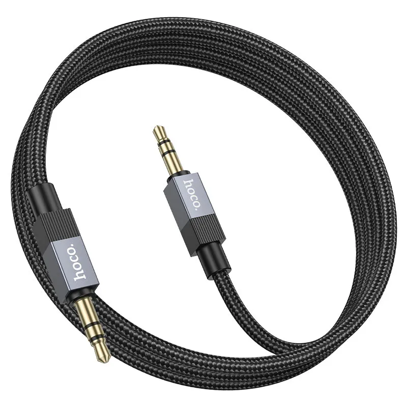 Cable AUX Jack 3,5 mm (male) to Jack 3,5 mm (male) Hoco 1 m UPA32 black