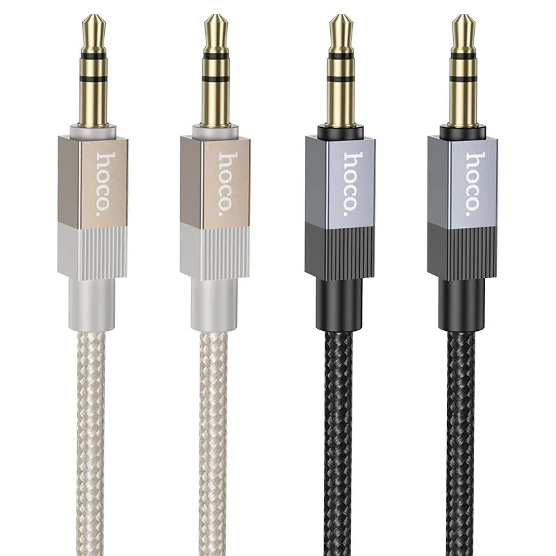 Cable AUX Jack 3,5 mm (male) to Jack 3,5 mm (male) Hoco 1 m UPA32 black