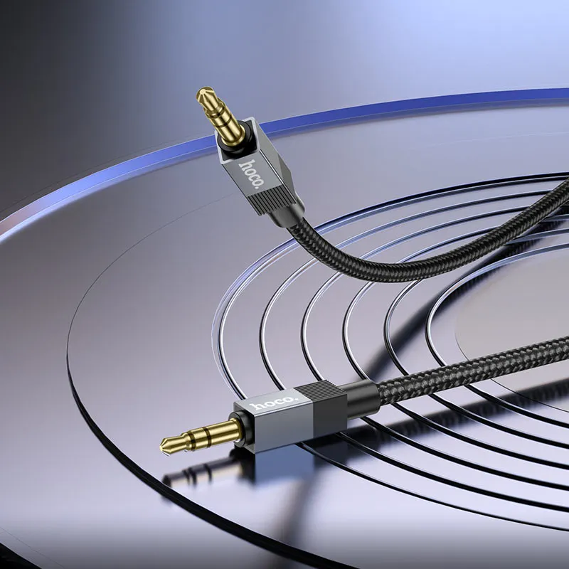Cable AUX Jack 3,5 mm (male) to Jack 3,5 mm (male) Hoco 1 m UPA32 black