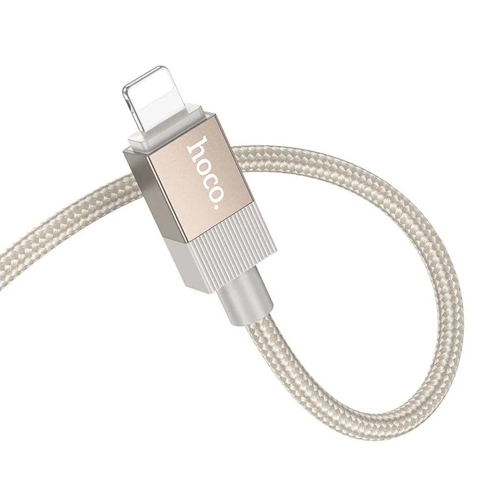 Cable AUX Jack 3,5 mm (male) to Lightning (male) Hoco 1 m UPA32A gold