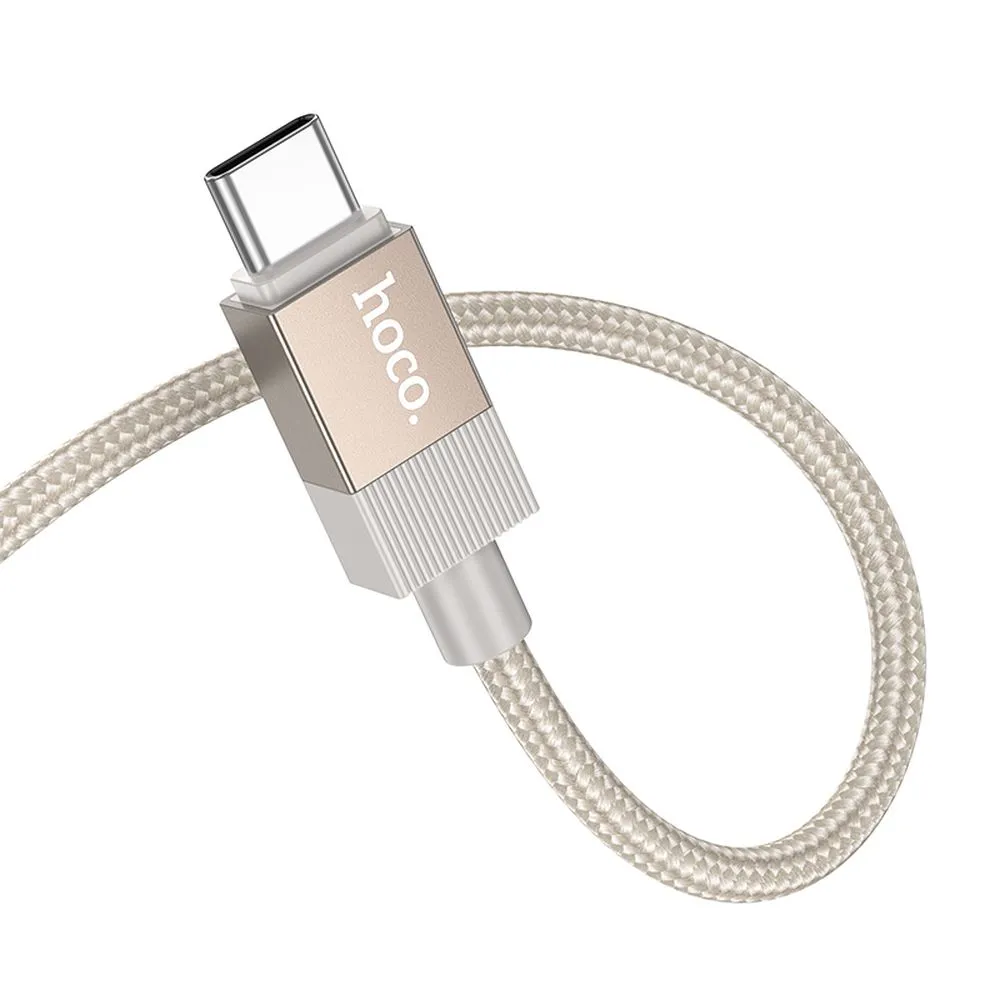 Cable AUX Jack 3,5 mm (male) to USB C (male) Hoco 1 m UPA32B gold